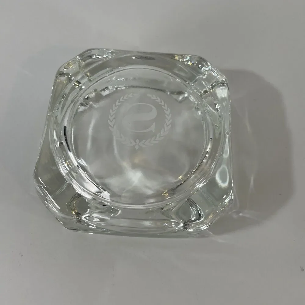 Vintage Sheraton Inn Hotel Glass Ashtray - Advertising Cigarette Smoking Tobacco